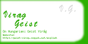 virag geist business card