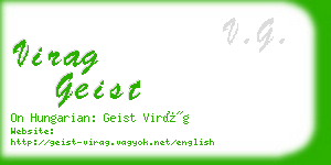 virag geist business card